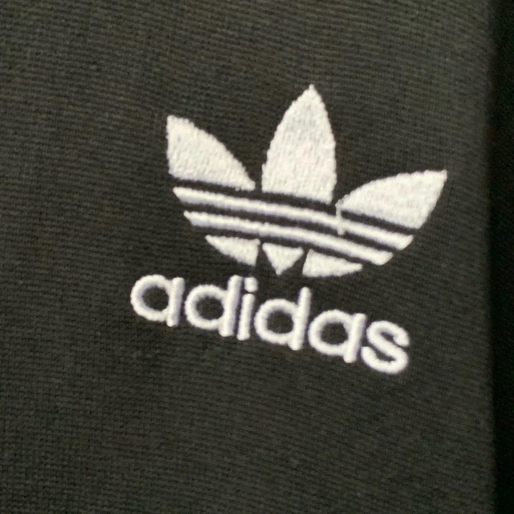 ADIDAS Women’s Black w/ White Stripes Down Shoulders Zipper Front Track Jacket